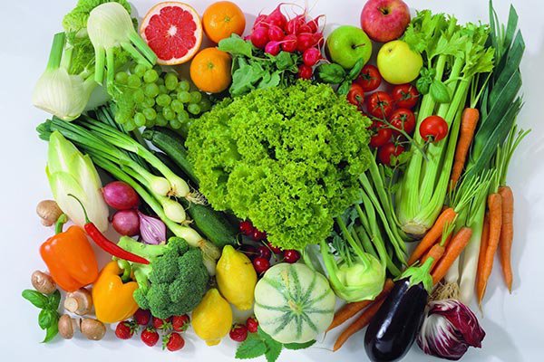 Bổ sung rau củ, trái cây và ngũ cốc hàng ngày
